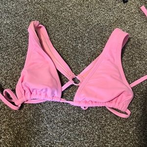 Pink bikini top